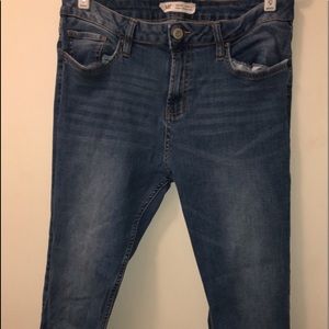 YMI mid rise denim ankle skinny jeans